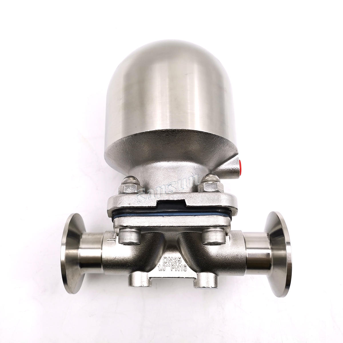 Mini válvula de diafragma pneumática sanitária com vedação de silicone Preço de fábrica